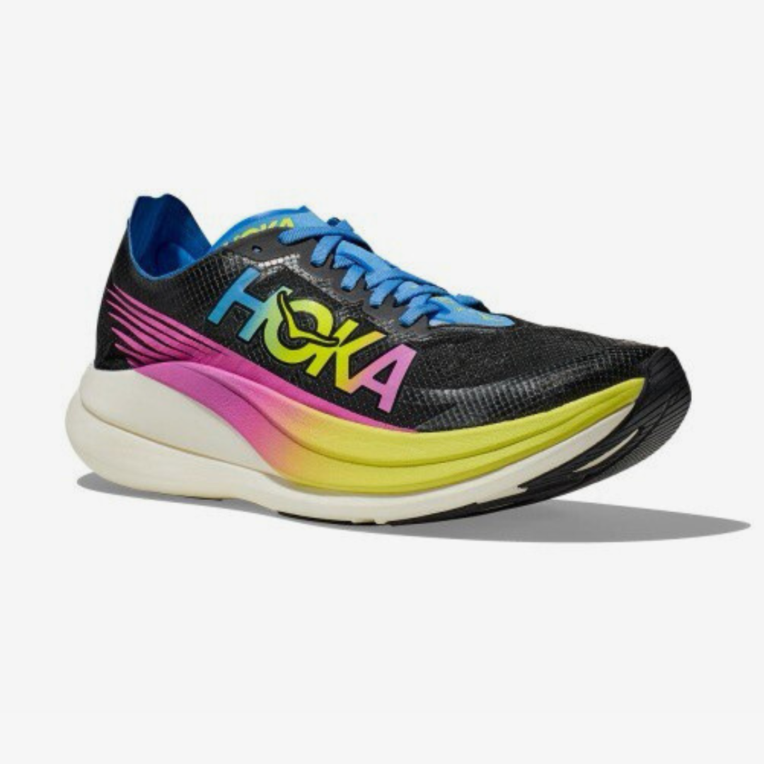 Hoka Rocket X 2 Unissex - Preto/Multi