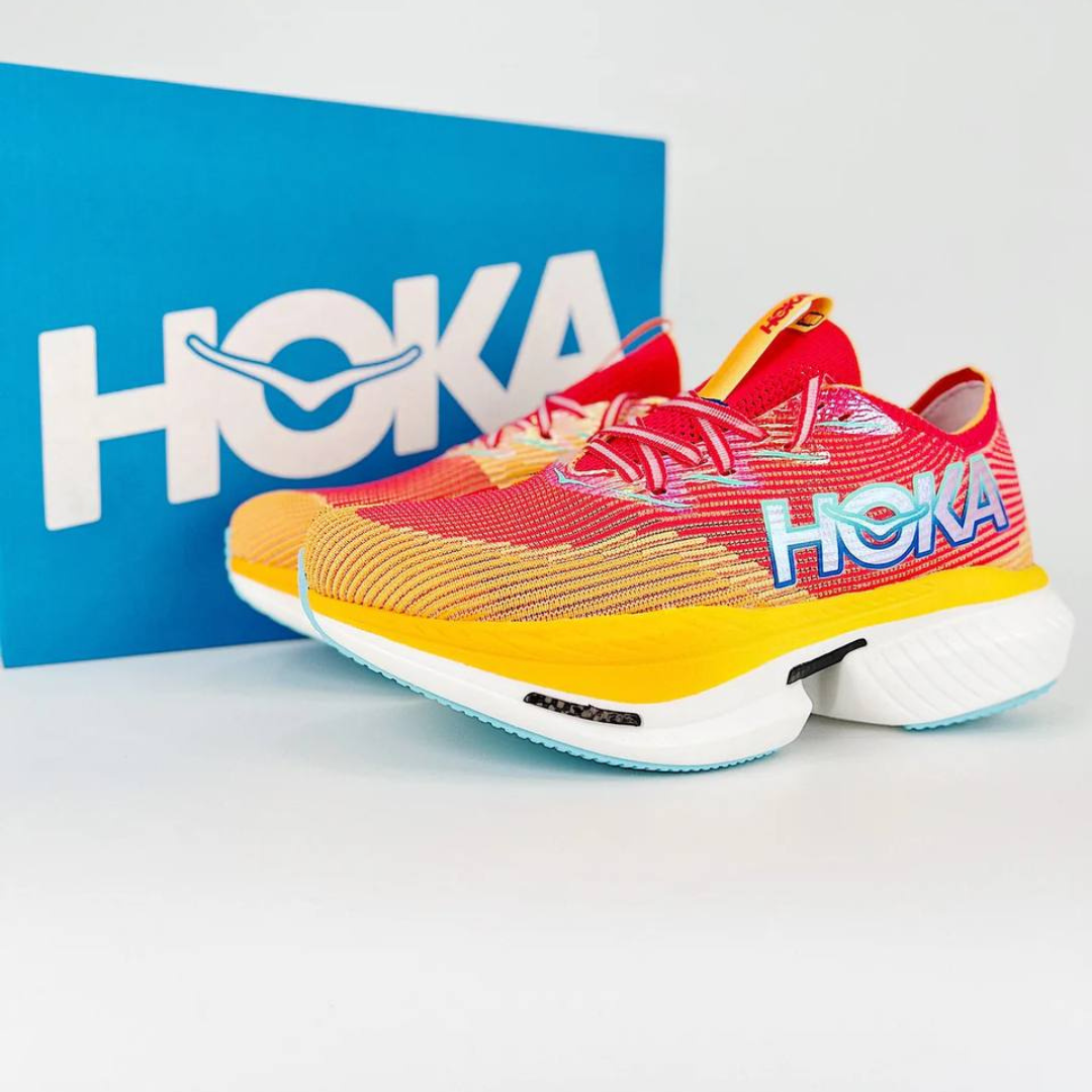 Hoka Cielo X1 Unissex - Cerise/Solar Flare