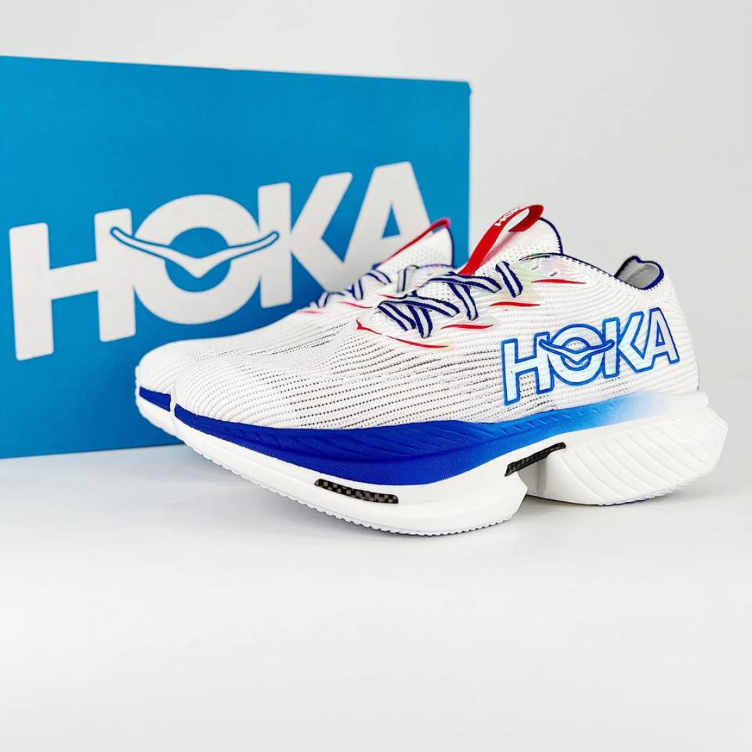 Hoka Cielo X1 Unissex - White/Virtual Blue