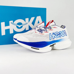 Hoka Cielo X1 Unissex - White/Virtual Blue