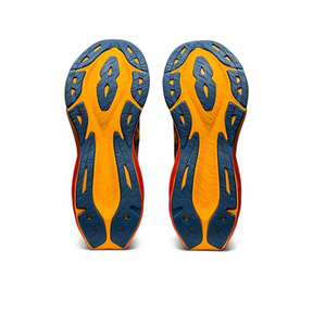 Asics NovaBlast 3 Preto com Vermelho e Laranja