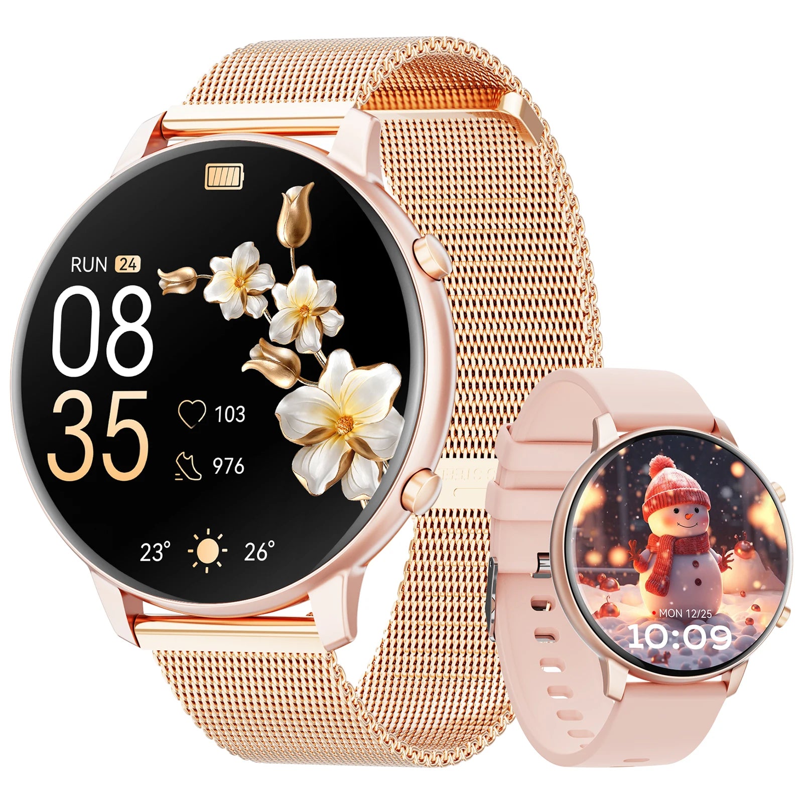 Relógio inteligente feminino 2025