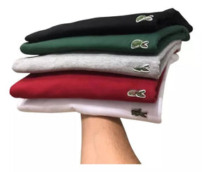 Kit 05 Camisas T-SHIRT Lacoste Premium Basica
