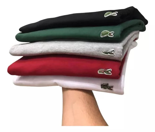 Kit 05 Camisas T-SHIRT Lacoste Premium Basica