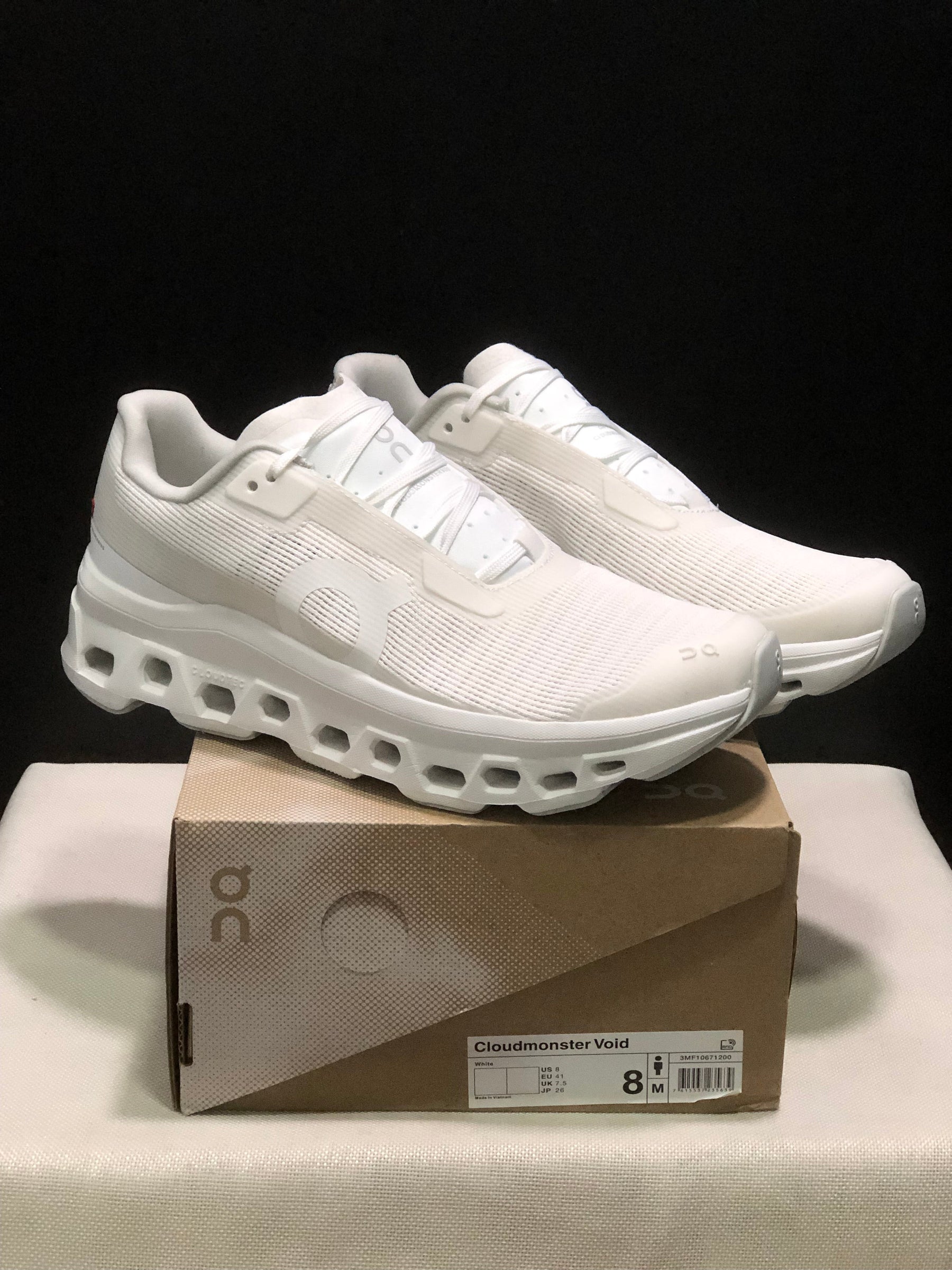 On Cloudmonster Void White
