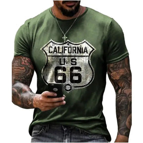 Camiseta padrão da American Route 66