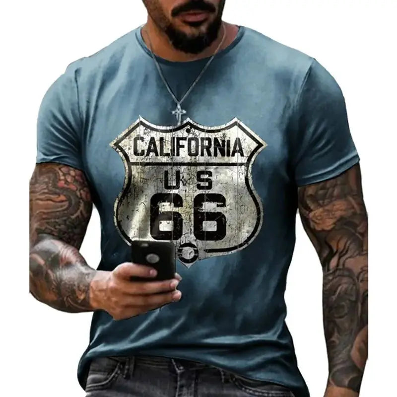 Camiseta padrão da American Route 66