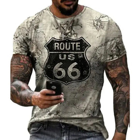 Camiseta padrão da American Route 66