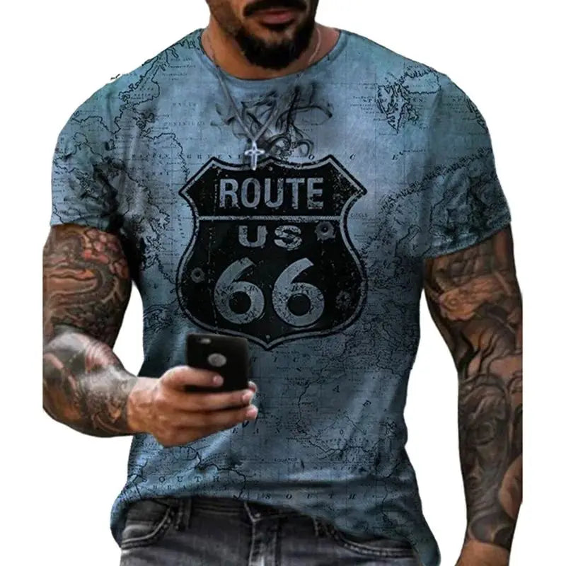 Camiseta padrão da American Route 66