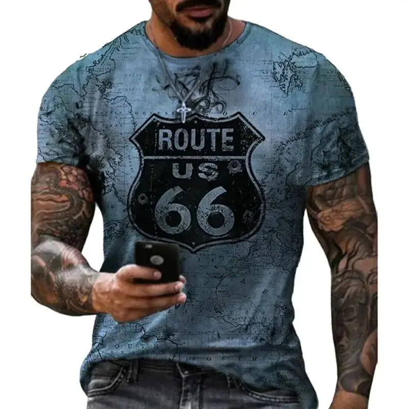Camiseta padrão da American Route 66