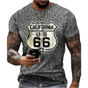 Camiseta padrão da American Route 66