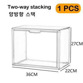 Caixa de armazenamento organizador para fingidas caixa acrílica caixa cega vitrine organizadores de jóias organizador de maquiagem para saco