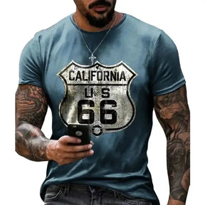 Camiseta padrão da American Route 66