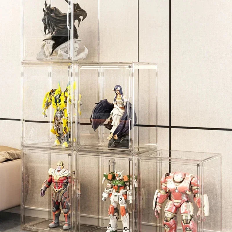 Caixa de armazenamento organizador para fingidas caixa acrílica caixa cega vitrine organizadores de jóias organizador de maquiagem para saco