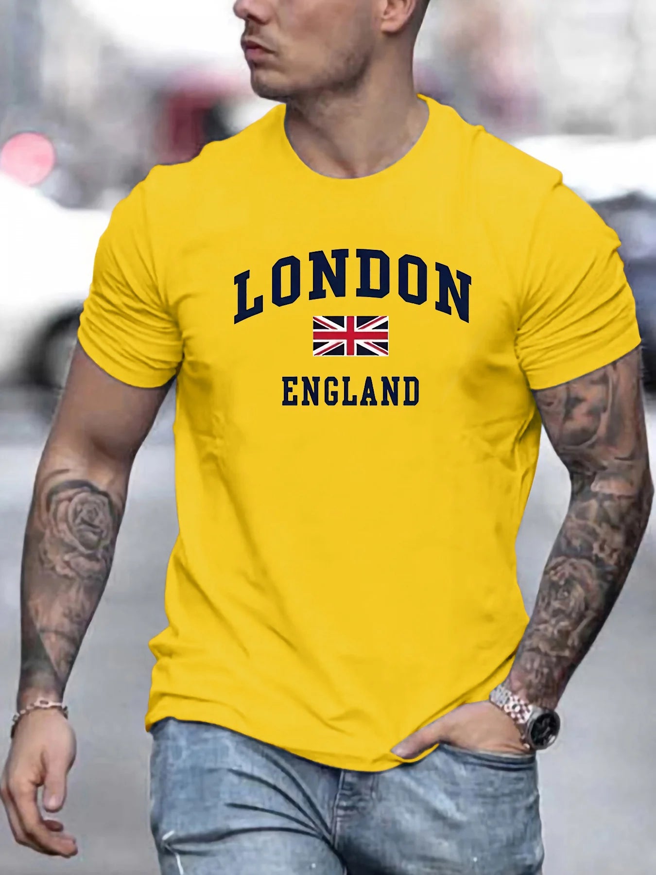 Camisa 100% algodão puro casual London England