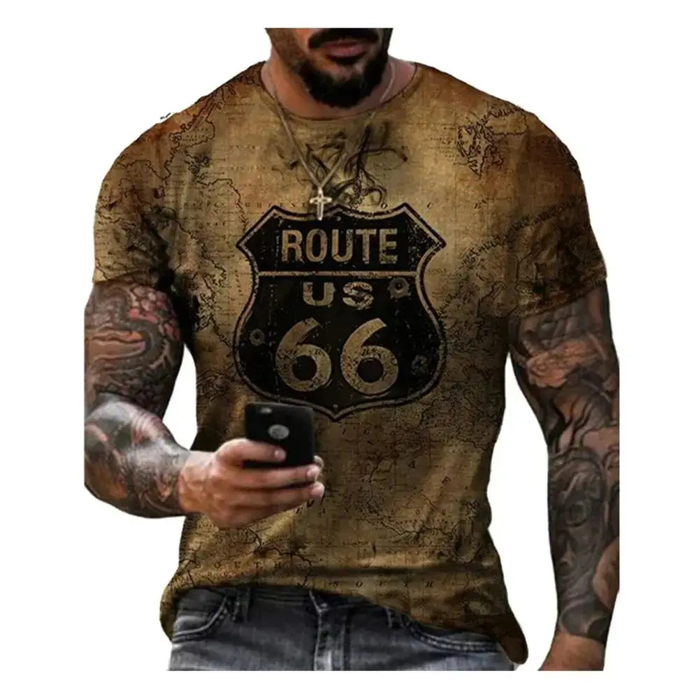 Camiseta padrão da American Route 66