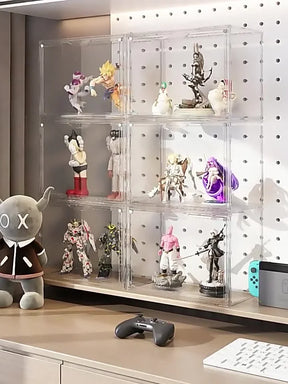 Caixa de armazenamento organizador para fingidas caixa acrílica caixa cega vitrine organizadores de jóias organizador de maquiagem para saco